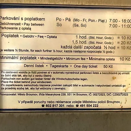 Male Namesti, Hotel apartamentowy Broumov